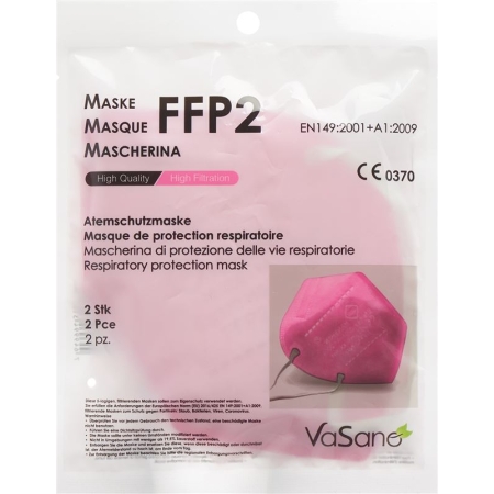 VASANO Maske FFP2 rosa versiegelt D/I/F