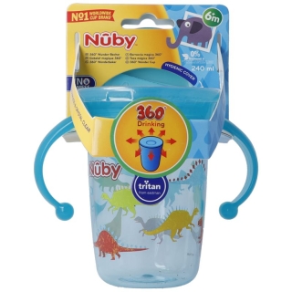 NUBY Trinkta 360° Wonder Cup TRITAN 240ml BLEU