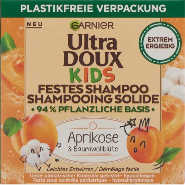 ULTRA DOUX Kids Festes Shampoo Aprikose&Baumw