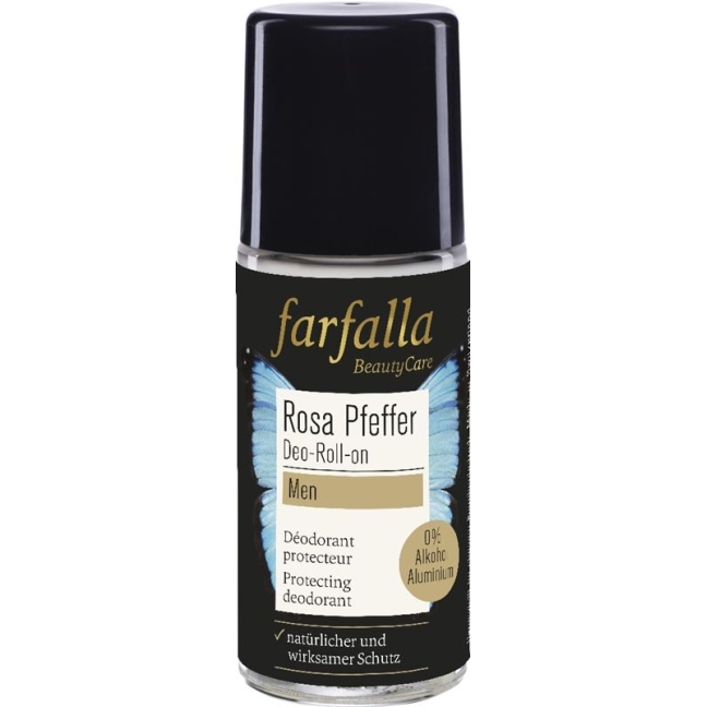 FARFALLA men Deo Roll-on Rosa Pfeffer