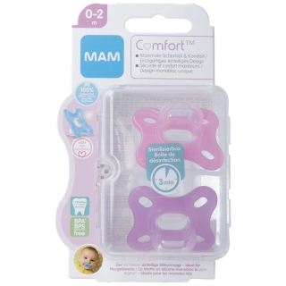 Соска-пустышка MAM Comfort Sili 0–2 мес.