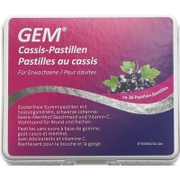 GEM Cassis-Pastillen zuckerfrei