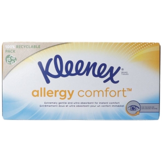 Салфетки для лица Kleenex Allergy Comfort Box, 56 шт.