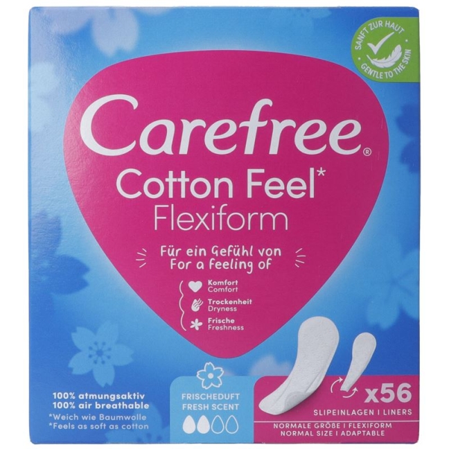 Carefree Cotton Flexiform Fresh 56 шт.