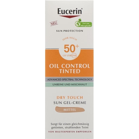 EUCERIN SUN Масло для лица Cont Gel Cr Med LSF50+