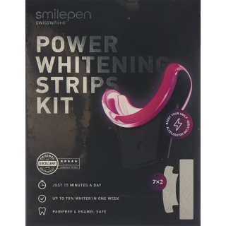 SMILEPEN Pow Whiten Strips Kit Strips&Accelerator