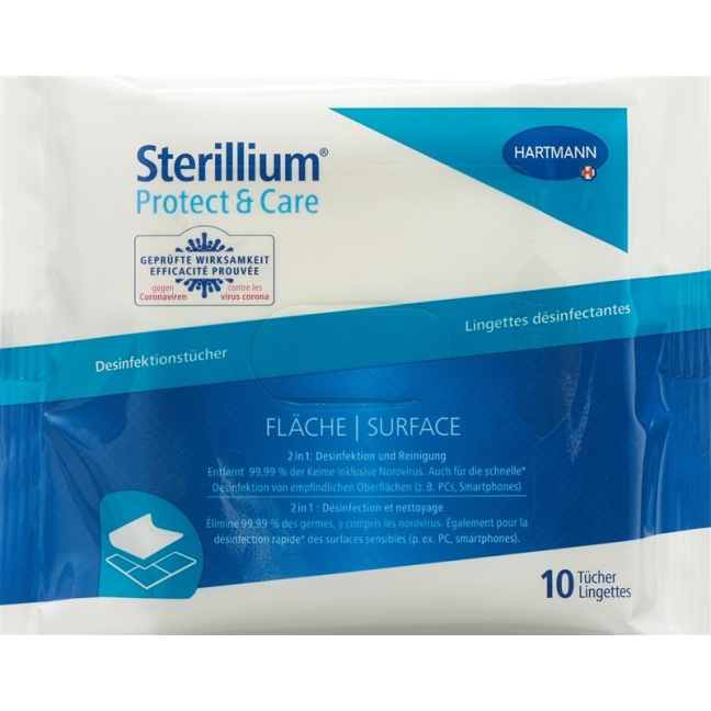 Салфетки Sterillium Protect&amp;Care для поверхности 60 шт.