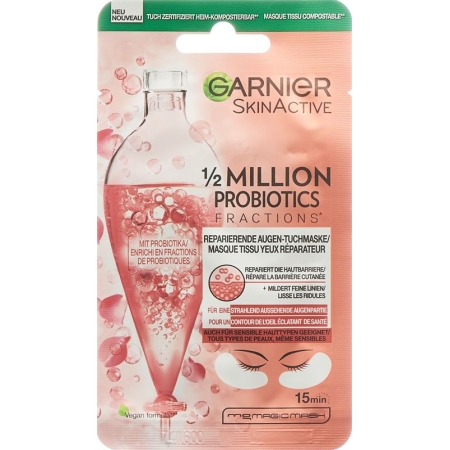 GARNIER 1/2 Mill Probio rep Augen-Tuchm