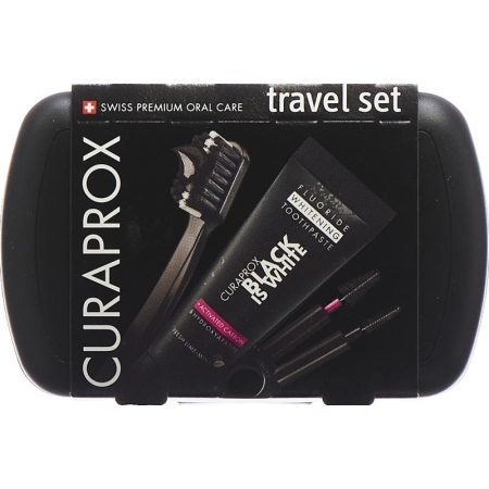 CURAPROX Travel Set Black is White