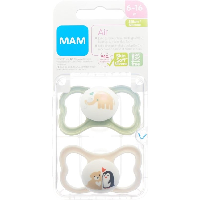 MAM Air Nuggi Silikon 6-16m Boy