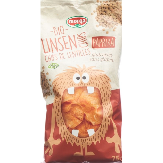 MORGA Linsen Chips Paprika Bio glutenfrei