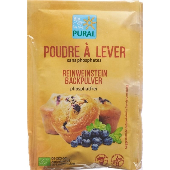 PURAL Backpulver Weinstein phosphatfr Bio