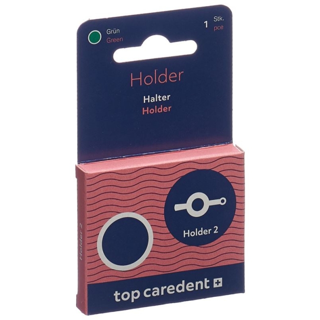 TOP CAREDENT Holder 2 Halter Interdental S grün