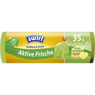 SWIRL Müllbeutel Aktive Frische 35l