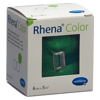 Бинты эластичные Rhena Color 6смх5м зеленые