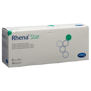 RHENA Star Elast Binde 8cmx5m hautf offen