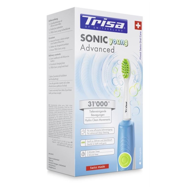 Звуковая зубная щетка Trisa Sonic Advanced Young