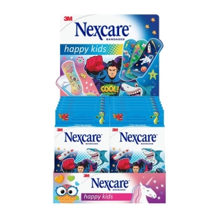 Детские пластыри 3M Nexcare Display Happy Kids Cool 12 шт.