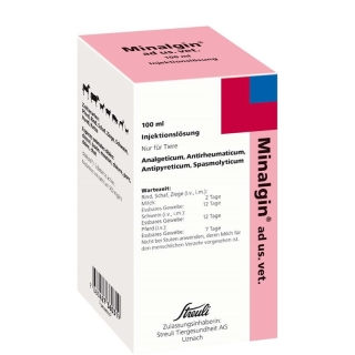 MINALGIN Inj Lös 500 mg/ml ad us vet. MINALGIN Inj Lös 500 mg/ml ad us vet.