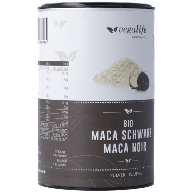 Vegalife Мака порошок черный Ds 175 г