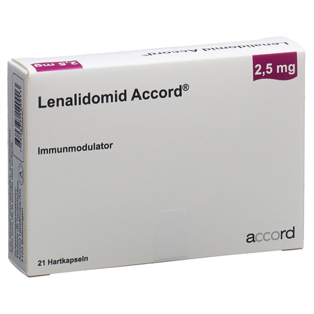 LENALIDOMID Accord Kaps 2.5 mg