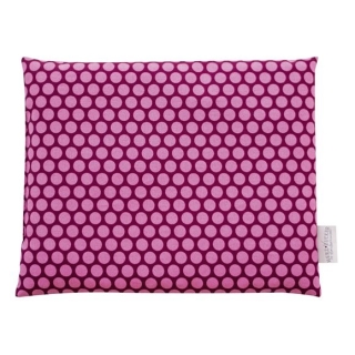 HERZZUCKER Traubenkernkissen 26x21cm Punkte pink