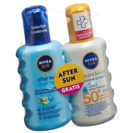 NIVEA Mixpack Kids Se Spr LSF50 400ml +Aft Sun Spr