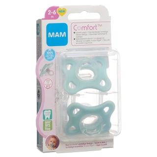 MAM Comfort Nuggi силикон 2-6 месяцев 2 шт.