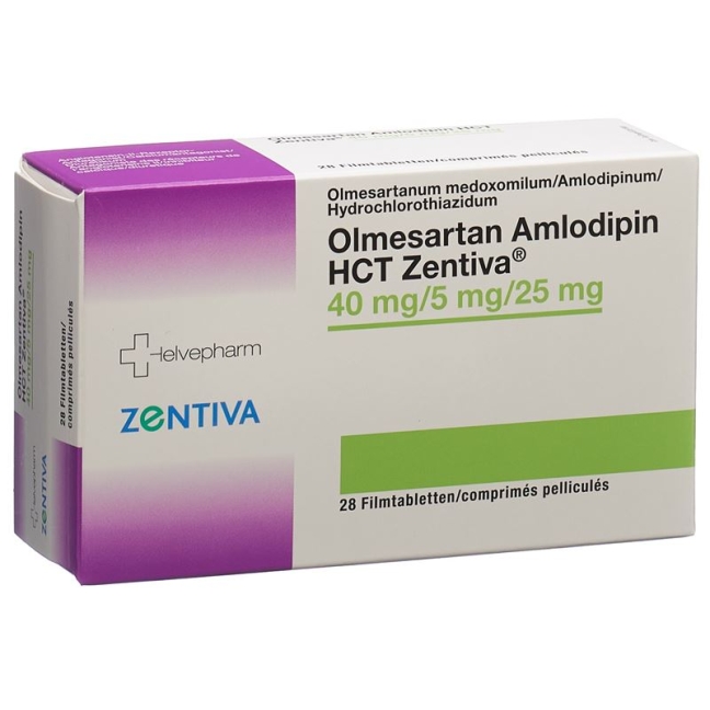 OLMESARTAN AMLODIPIN HCT Zentiva 40/5/25