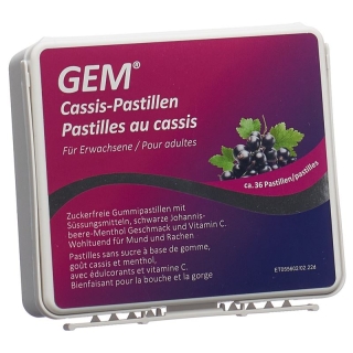 GEM Cassis-Pastillen zuckerfrei