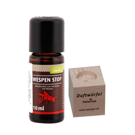 NATURGUT Wespen Stop Öl 10ml mit Duftwürfel