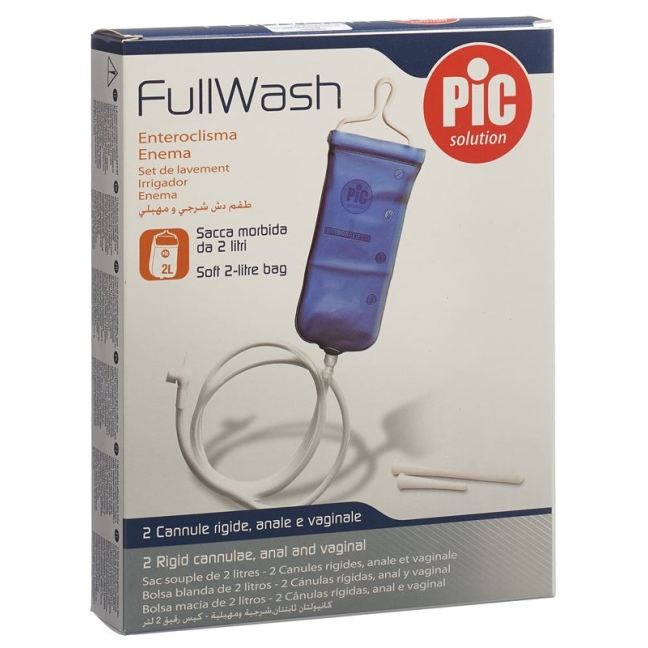 PIC SOLUTION Набор ирригаторов Fullwash, 2 л, с анальной и вагинальной канюлей