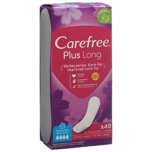 Carefree Plus Длинный свежий аромат 40 шт.