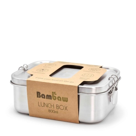 BAMBAW Lunch-Box 800ml Edelstahl-Deckel