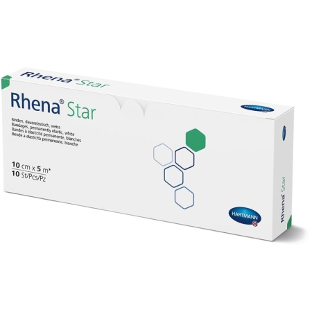 RHENA Star Elast Binde 10cmx5m weiss offen