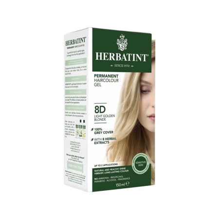 HERBATINT Haarfärbegel 8D Helles Goldblond