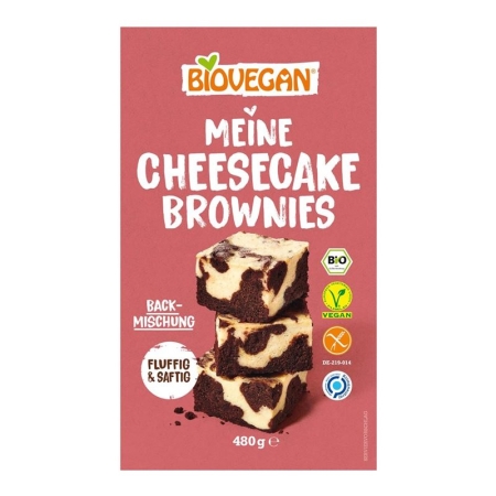 BIOVEGAN Meine Cheesecake Brownies