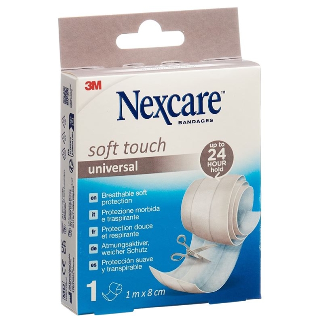 3M NEXCARE Soft Touch univer Band 1mx8cm