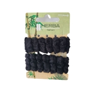 HERBA Ecofriendly Haarbinder Ø6cm schwarz HERBA Ecofriendly Haarbinder Ø6cm schwarz