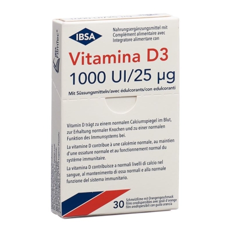 VITAMINA D3 Schmelzfilm 1000 I.U. (neu)