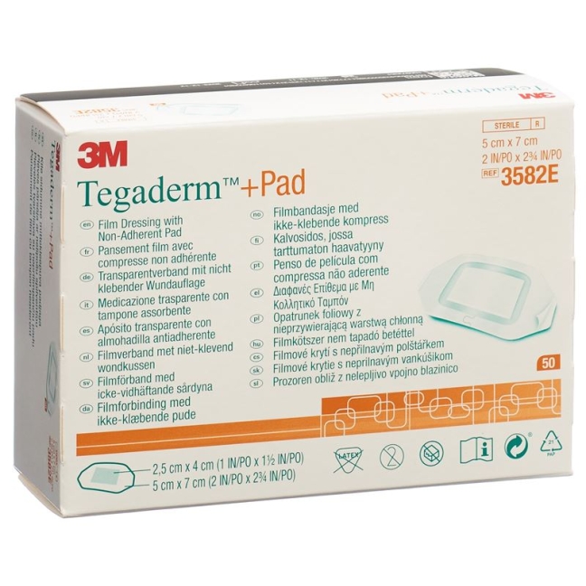 3M TEGADERM+PAD 5x7cm Wundki 2.5x4cm (n)