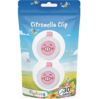 FLYAWAY Citronella-Clip Pig Duopack