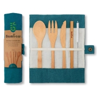 BAMBAW Bambus-Besteck-Set Lagoon BAMBAW Bambus-Besteck-Set Lagoon