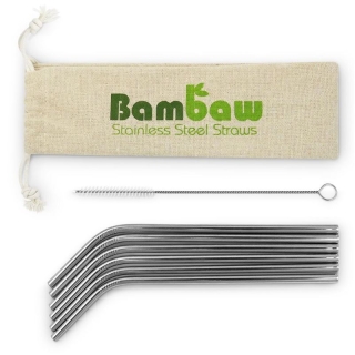 BAMBAW Edelstahl-Strohhalme