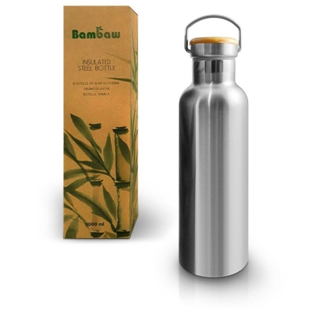 BAMBAW isolierte Edelstahlflasche 1000ml