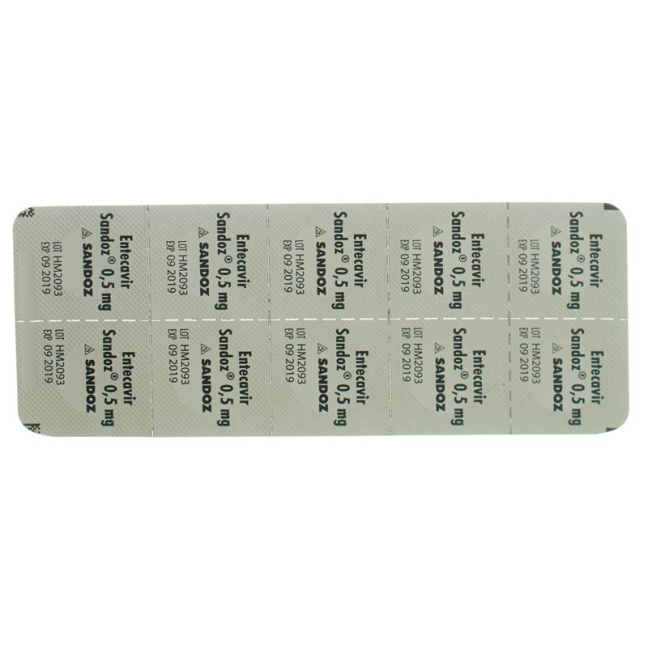 Entecavir Sandoz Filmtabletten 0.5mg 30 Stück
