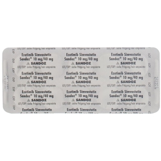 Ezetimib Simvastatin Sandoz Tabletten 10/40mg 28 Stück