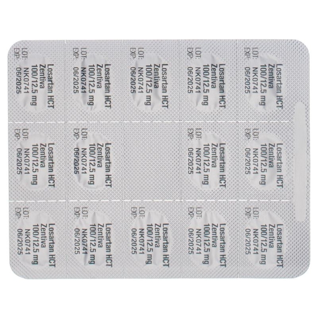 Losartan HCT Zentiva Filmtabletten 100/12.5mg 28 Stück