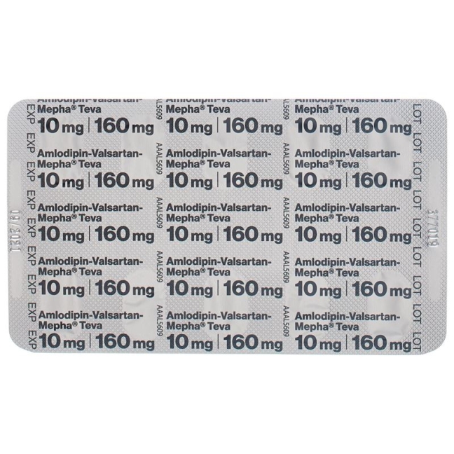 Amlodipin Valsartan Mepha Teva 10/160mg 28 Stück