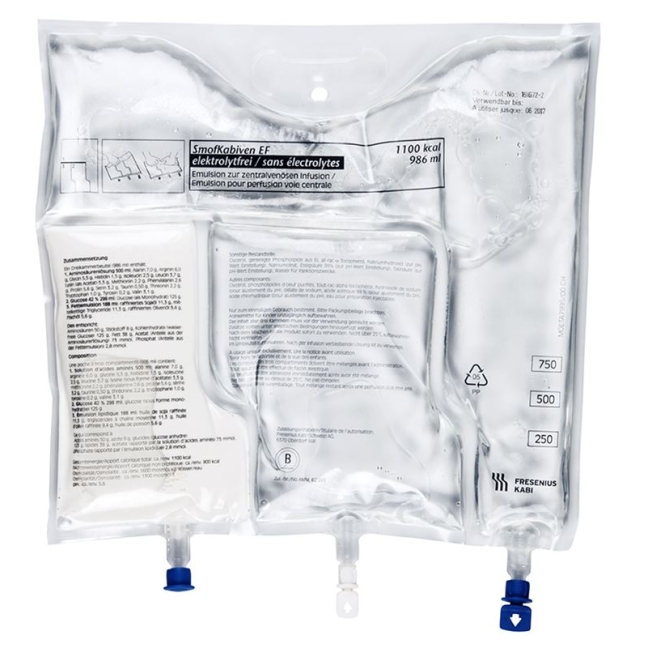 Smofkabiven Ef Infusionsemulsion 986ml Beutel 4 Stück